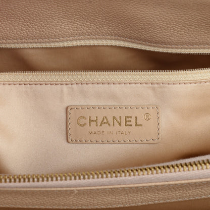 Chanel Caviar Quilted Grand Shopping Tote GST Beige Clair 6 of 7
