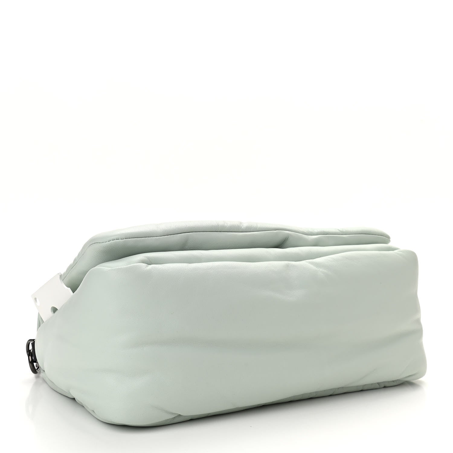 Off-White Calfskin Slouchy Nailed Clutch Green 4 of 9