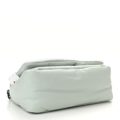 Off-White Calfskin Slouchy Nailed Clutch Green 4 of 9