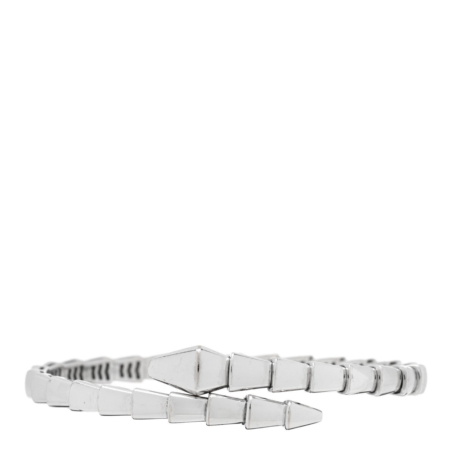 Bulgari 18K White Gold Serpenti Viper Bracelet S 1 of 4