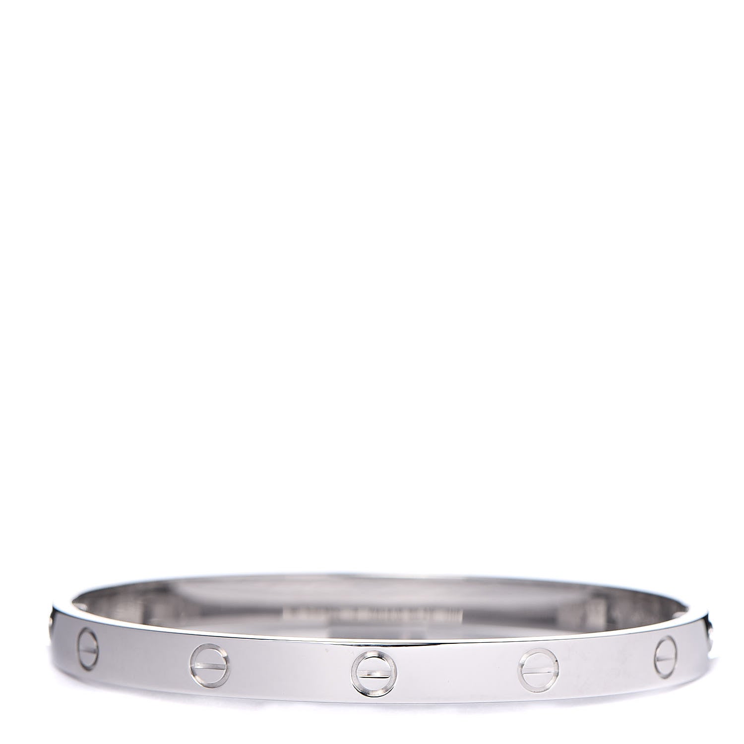 Cartier 18K White Gold LOVE Bracelet 19 3 of 6