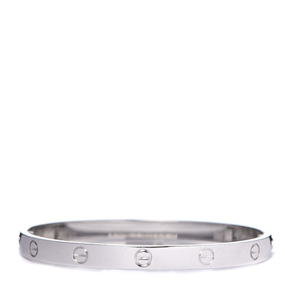 Cartier 18K White Gold LOVE Bracelet 19 3 of 6