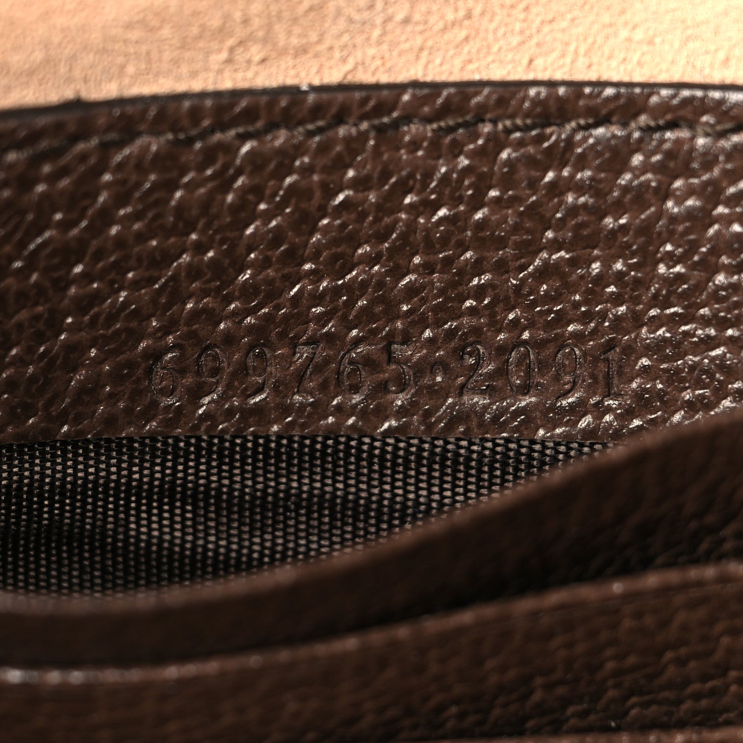 Gucci GG Supreme Monogram Textured Dollar Calfskin Web Ophidia Belt Bag 110 44 Beige Ebony New Acero 7 of 11