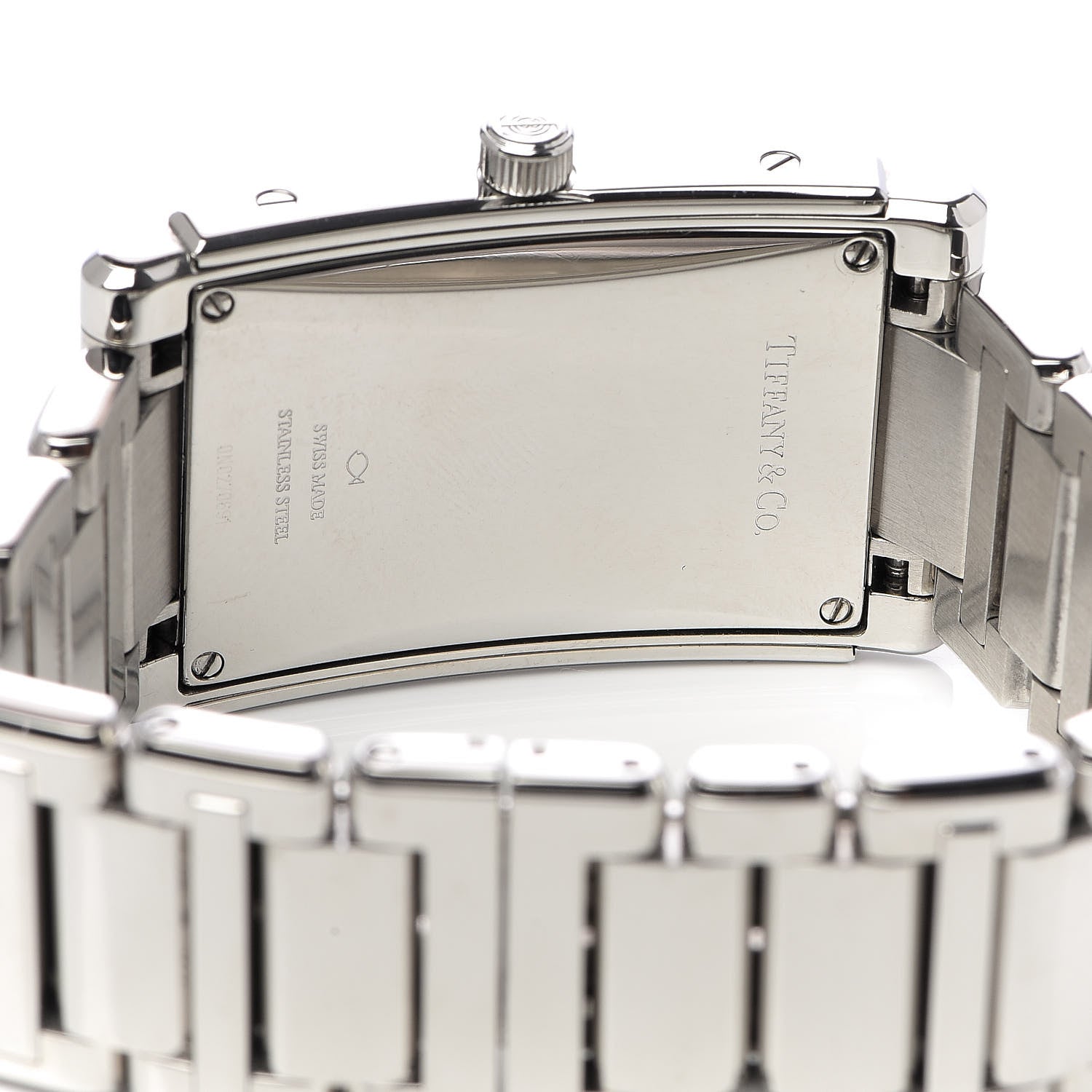 Tiffany Stainless Steel Diamond Bezel 27mm Grand Resonator Quartz Watch 5 of 6
