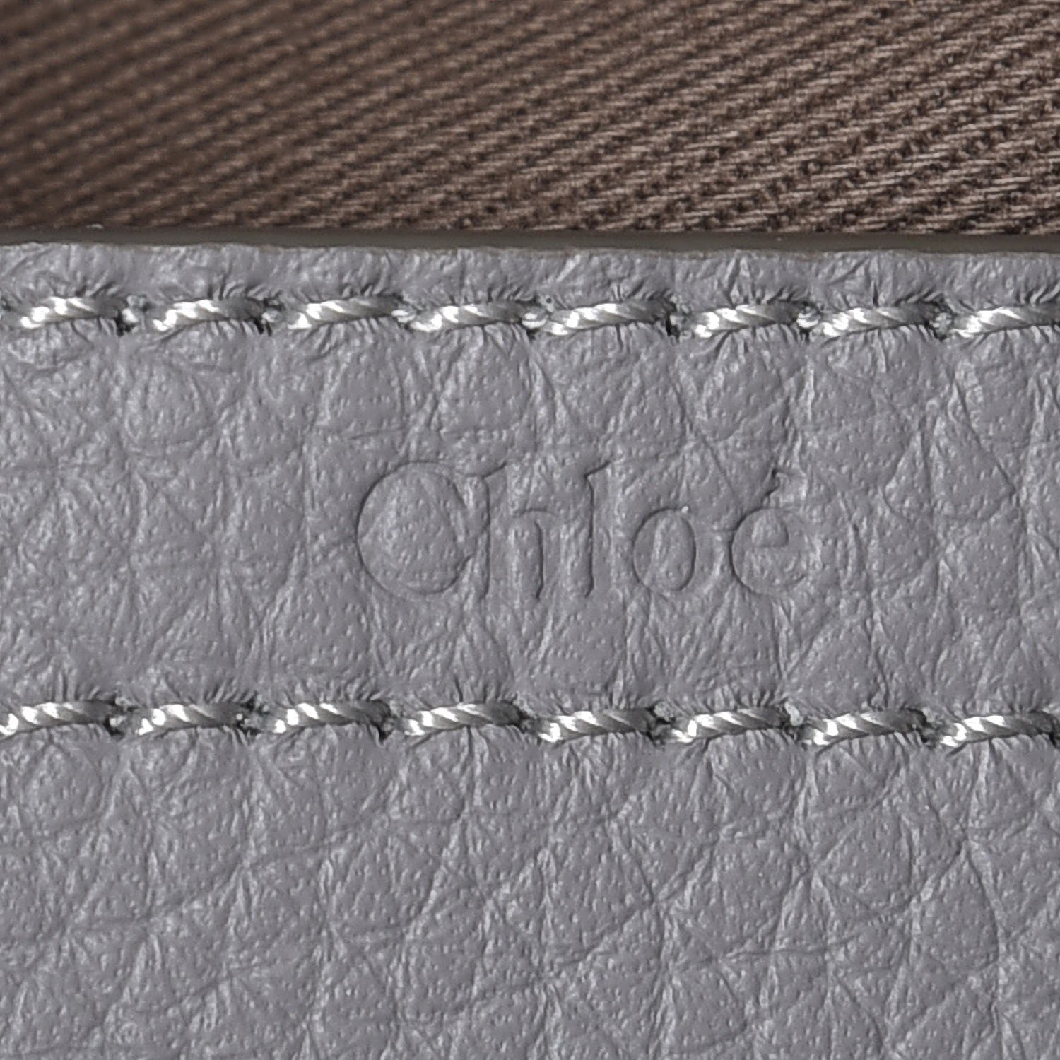 Chloe Calfskin Medium Marcie Round Crossbody Bag Cashmere Grey 6 of 8