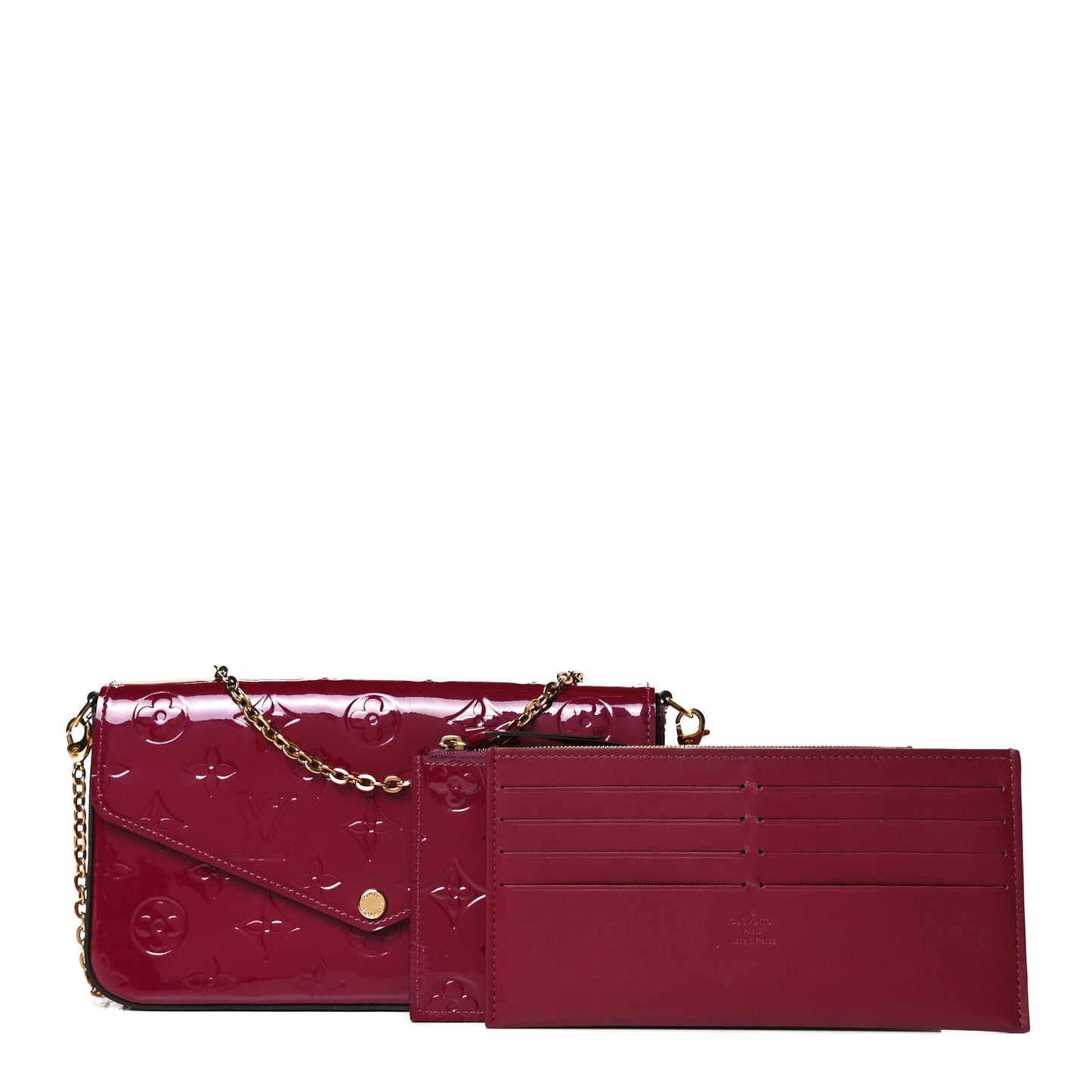 Vernis Felicie Chain Wallet Magenta