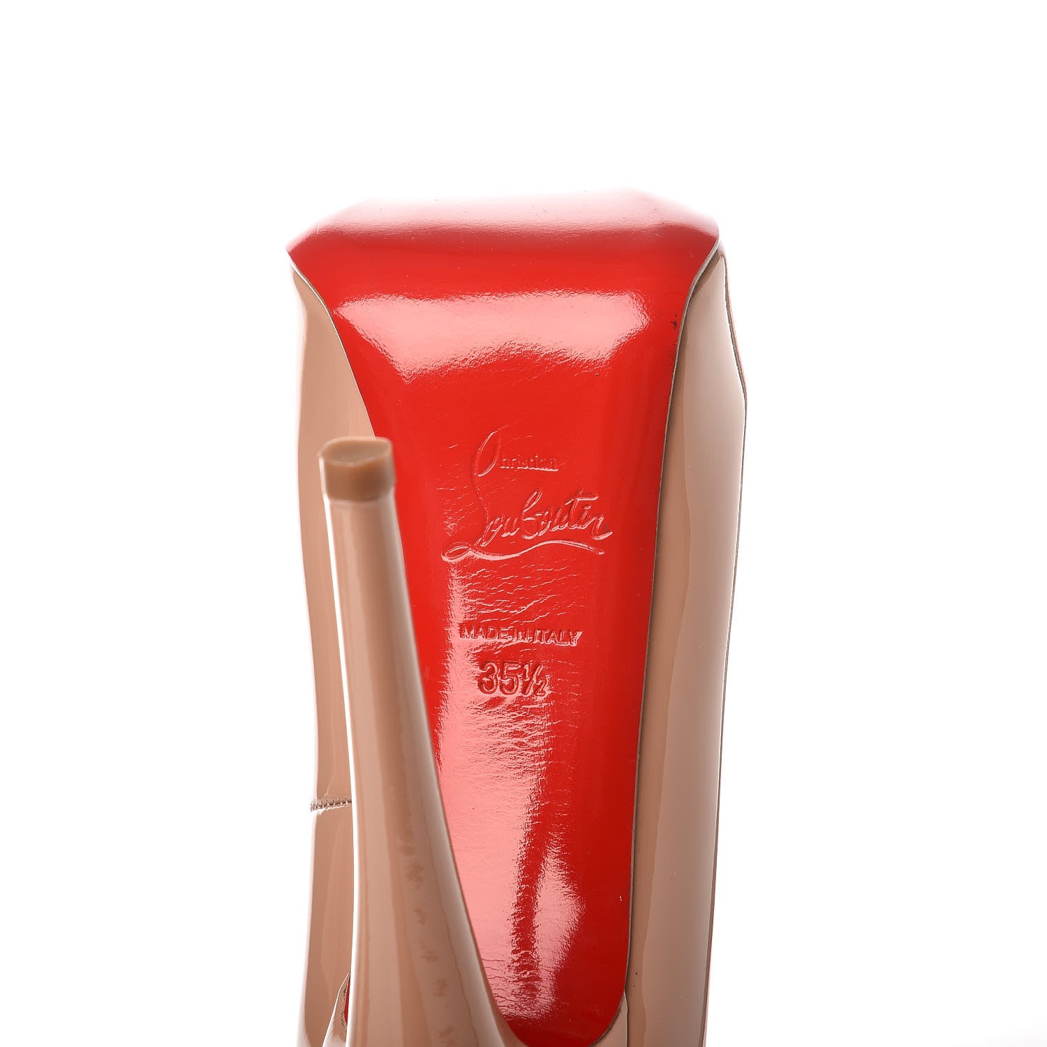 Christian Louboutin Patent Vendome 120 Pumps 35.5 Nude 7 of 11