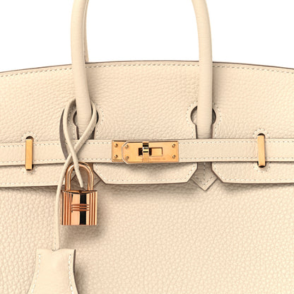 Hermes Togo Birkin 25 Craie 7 of 12