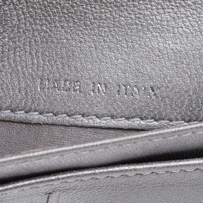Chanel Lambskin Camellia Embossed Zipped Pocket Wallet Black 7 of 9