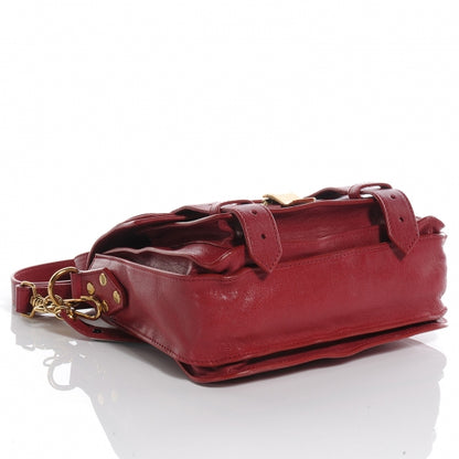 Proenza Schouler Leather PS1 Mini Pouch Messenger Bag Burgundy 4 of 8
