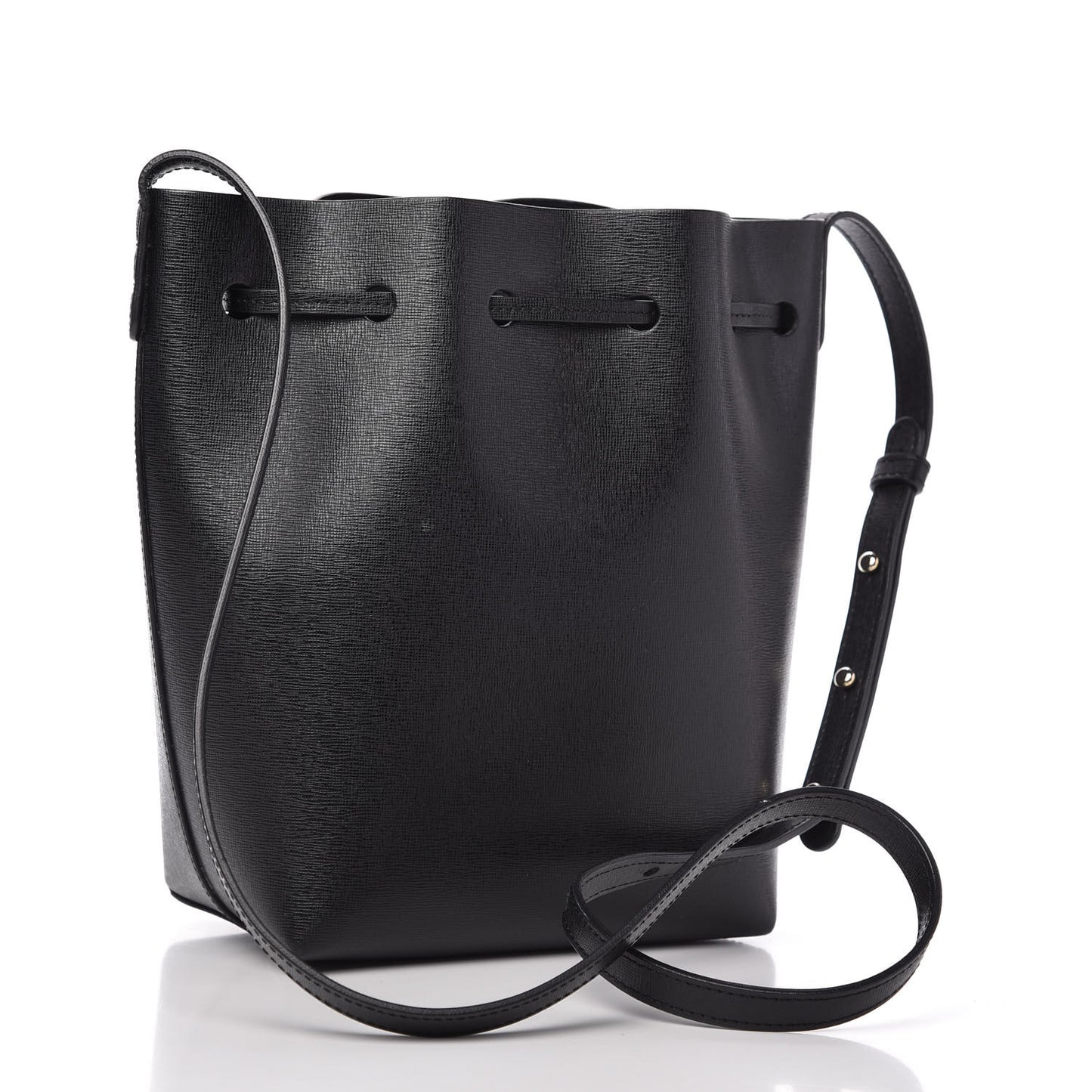 Saffiano Mini Bucket Bag Black