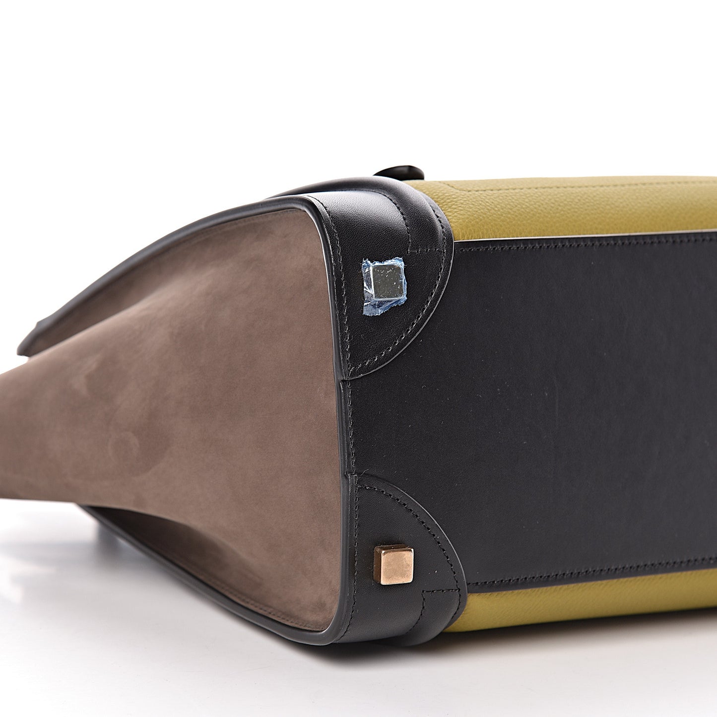 Baby Grained Calfskin Nubuck Micro Tri-Color Luggage Olive