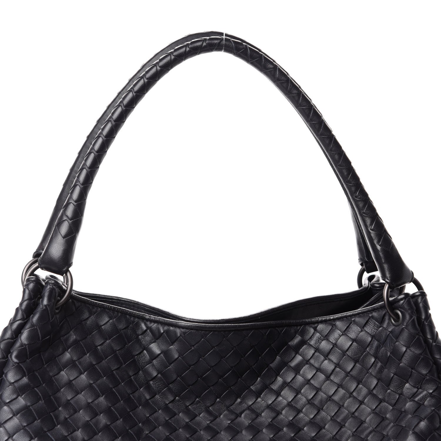 Bottega Veneta Nappa Intrecciato Shoulder Black 12 of 12