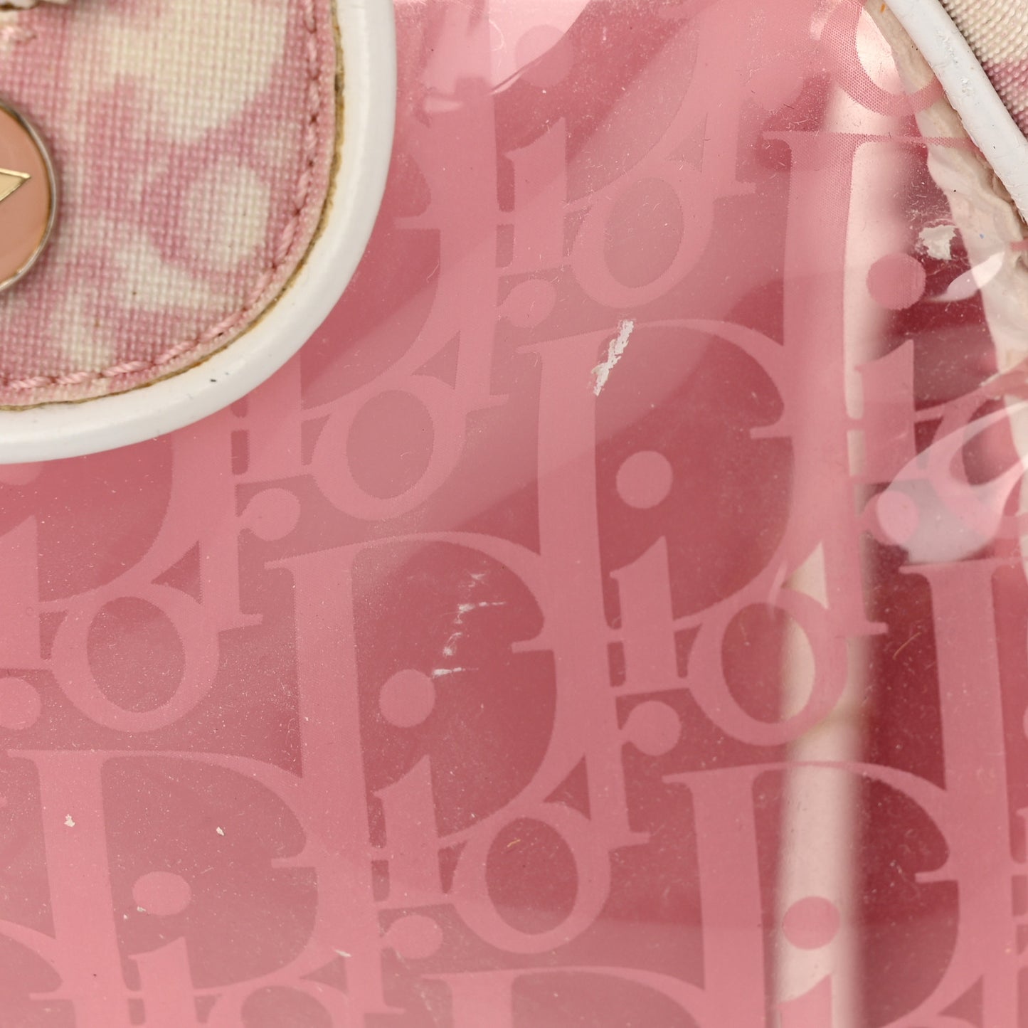 Monogram PVC Bowler Pink