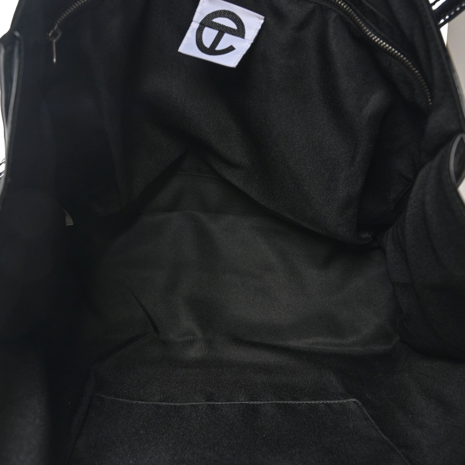 Telfar Patent Vegan Leather Large Shopping Bag Black 5 of 10