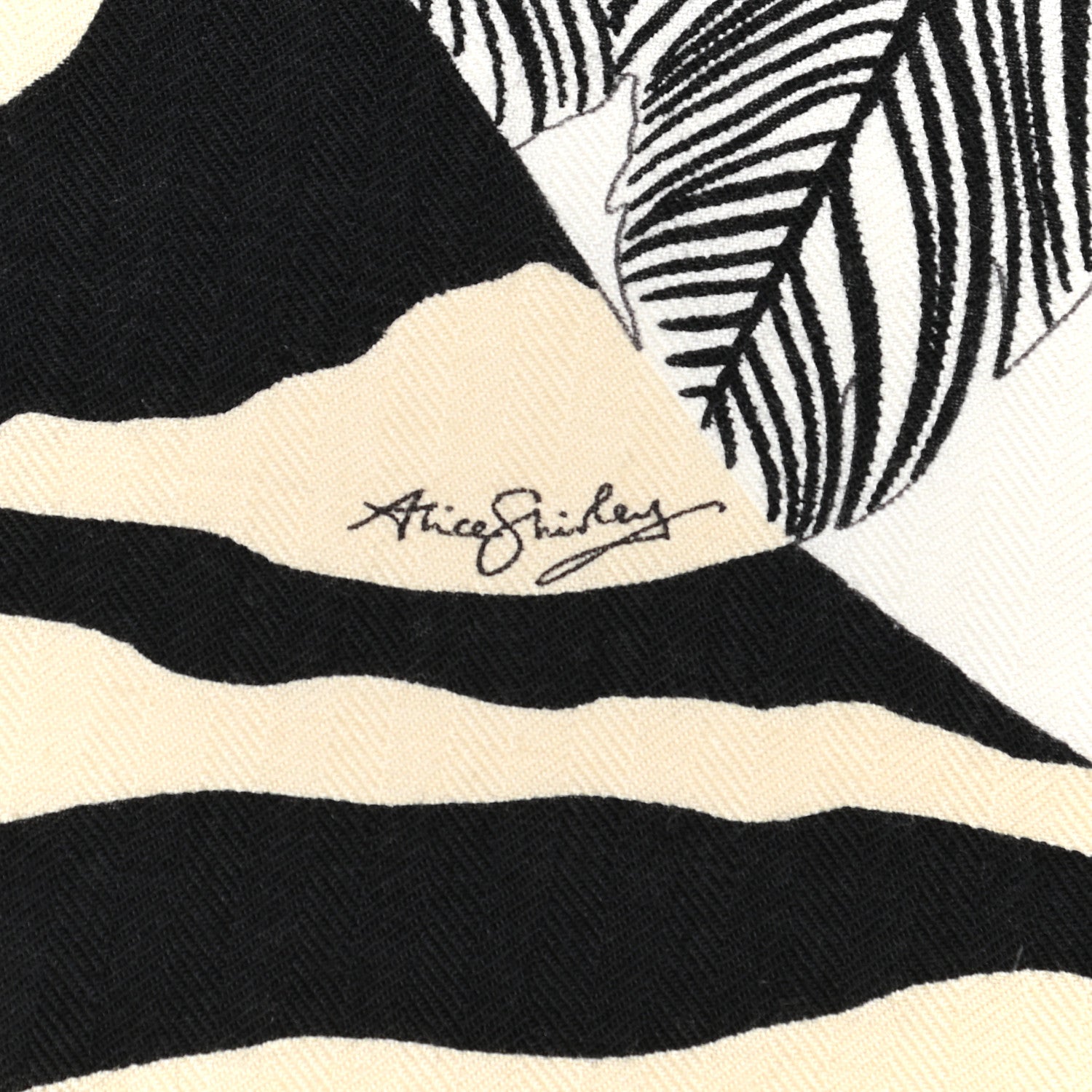 Hermes Cashmere Silk Zebra Pegasus Shawl 140 White Black Naturel 5 of 6