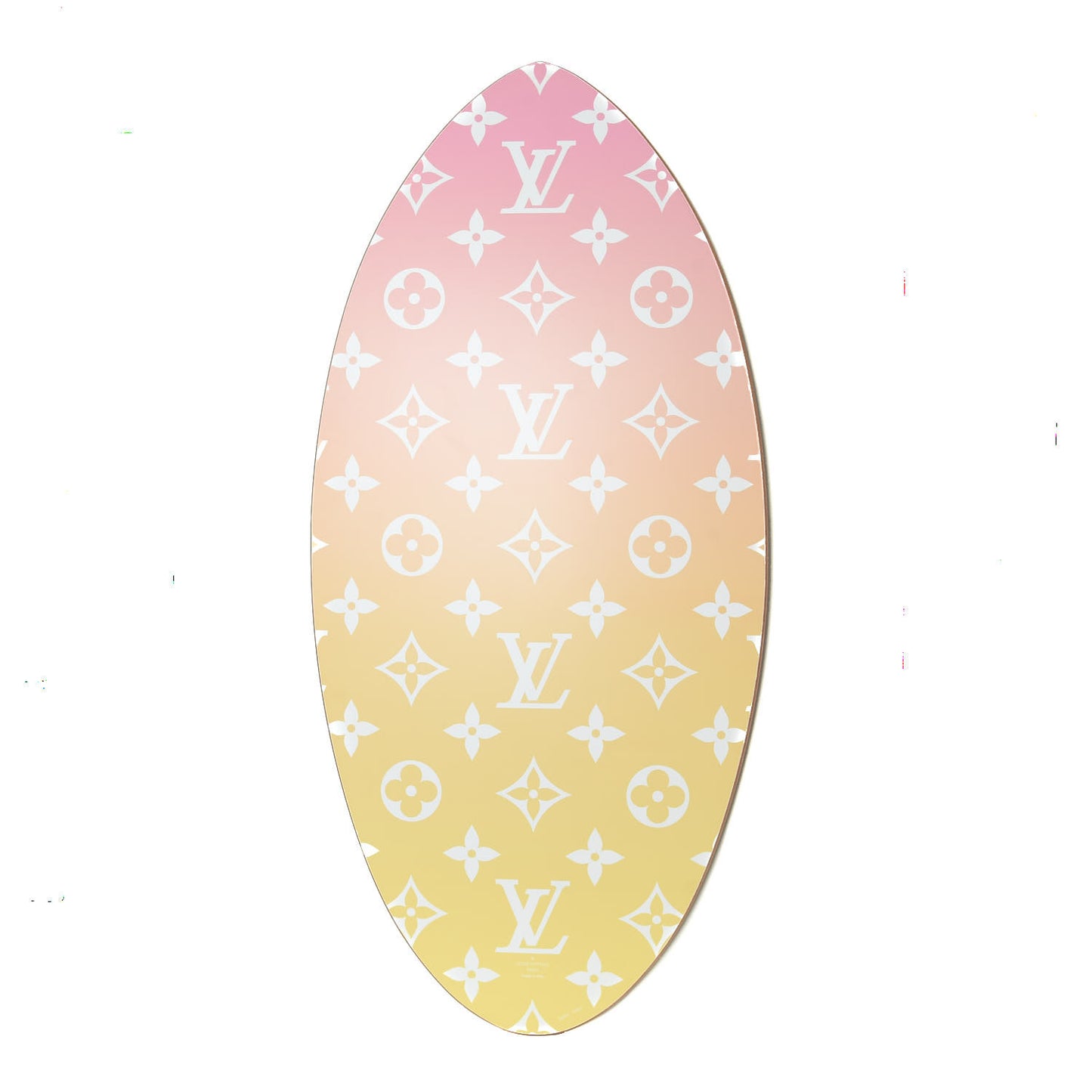 Wood Monogram By The Pool Skimboard Multicolor
