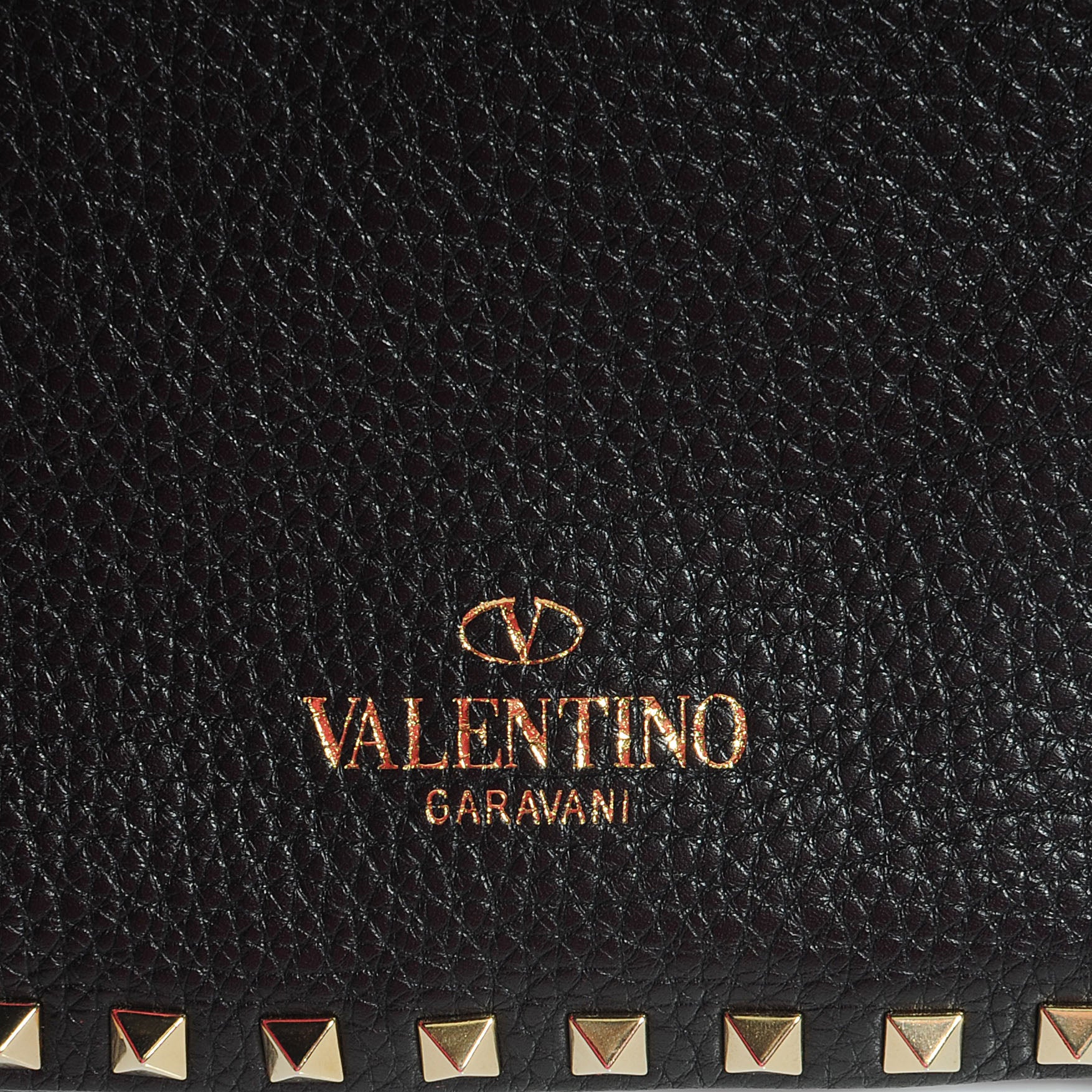 Valentino Garavani Grained Calfskin Small Rockstud Tote Black 7 of 8