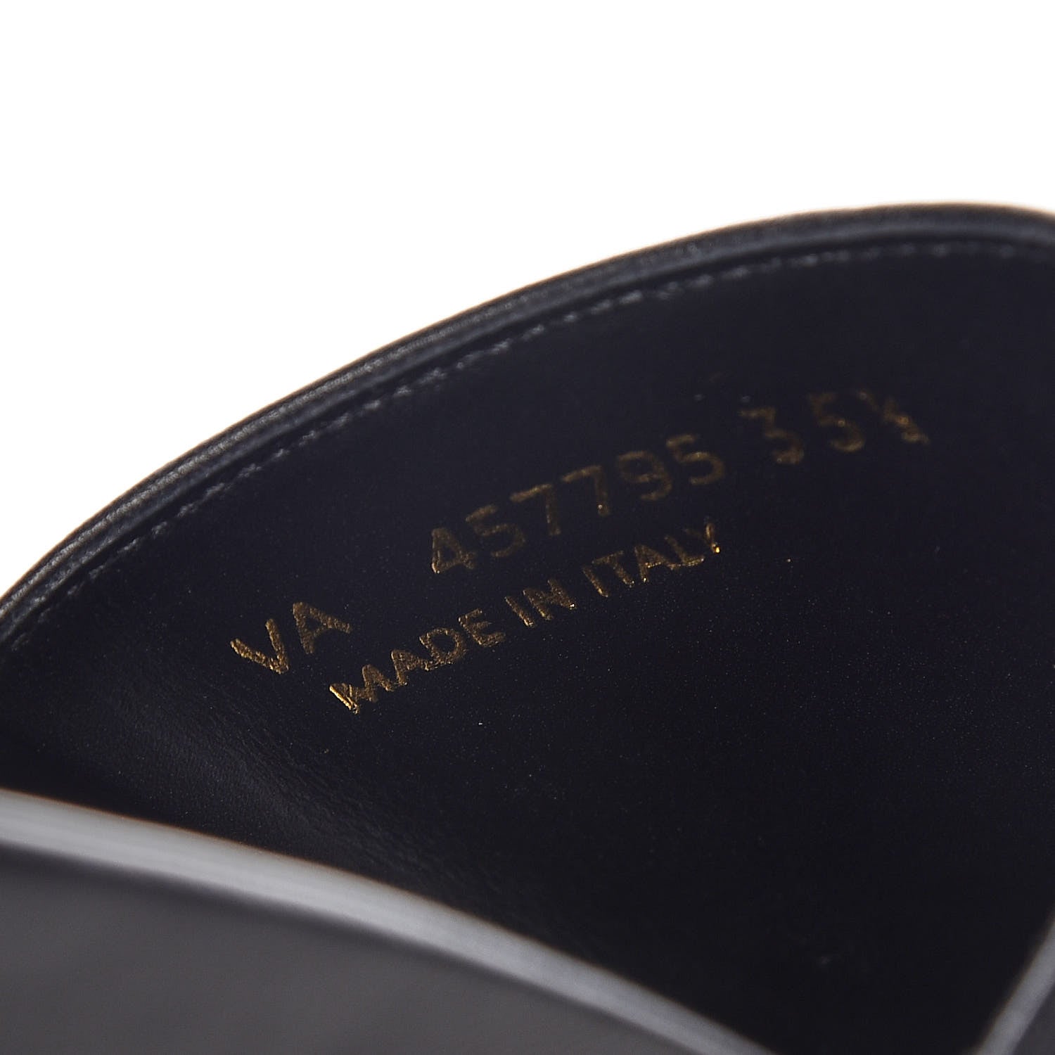 Saint Laurent Lambskin Joan Slide Sandals 35.5 Black 8 of 9