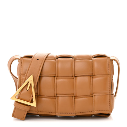 Bottega Veneta Nappa Maxi Intreccio Small Padded Cassette Crossbody Bag Camel 1 of 11