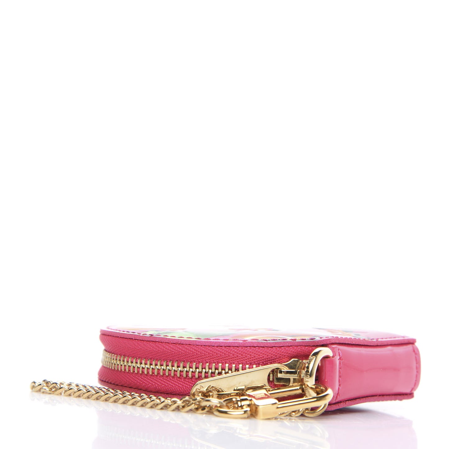 Vernis Roses Chapeau Coin Purse Rose Pop