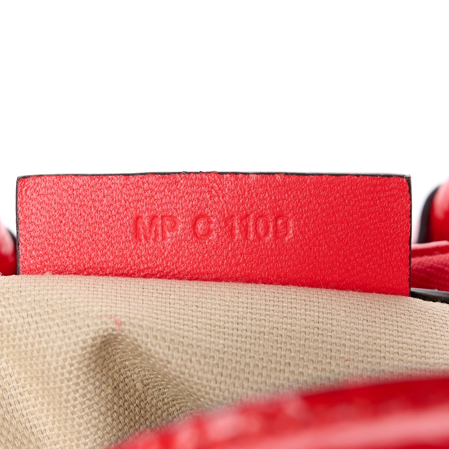 Calfskin Crocodile Embossed Mini Antigona Red