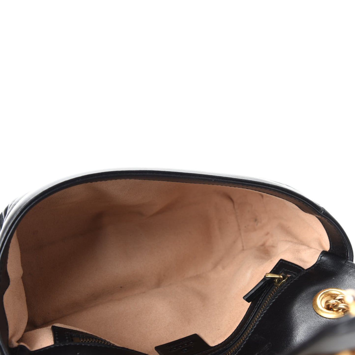Calfskin Matelasse Small GG Marmont Shoulder Bag Black
