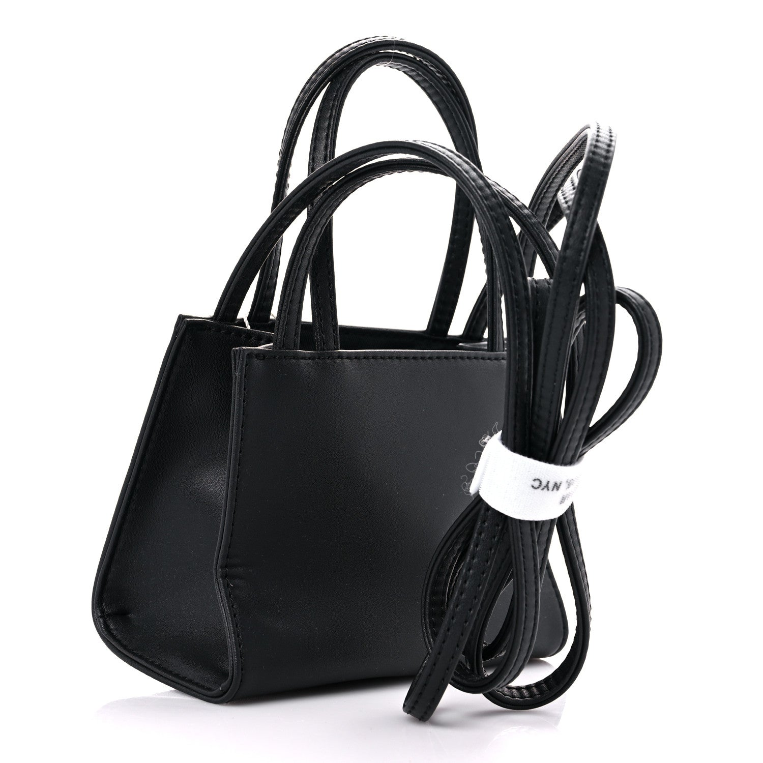 Telfar Vegan Leather Small Shopping Bag Black 3 of 9