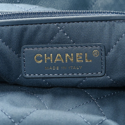 Chanel Shiny Caviar Quilted Small Chanel 22 Blue 8 of 12
