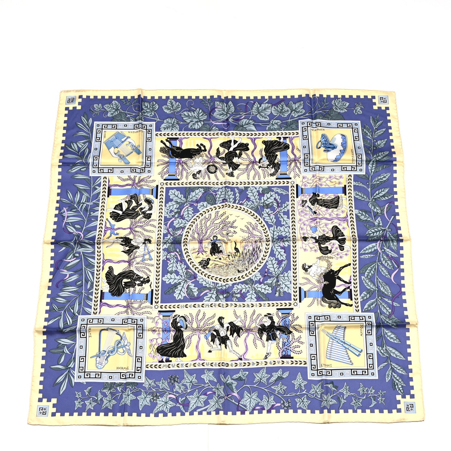 Silk Greek God and Goddess Mythology Scarf 90