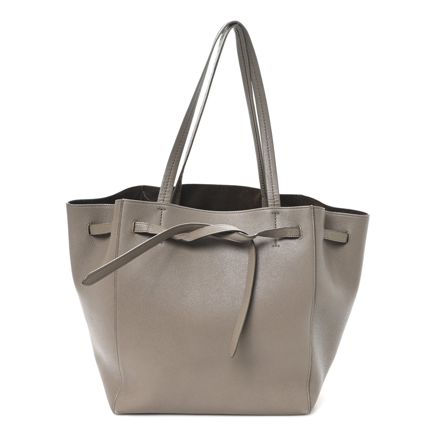 Celine Soft Grained Calfskin Small Belt Cabas Phantom Taupe 1 of 10