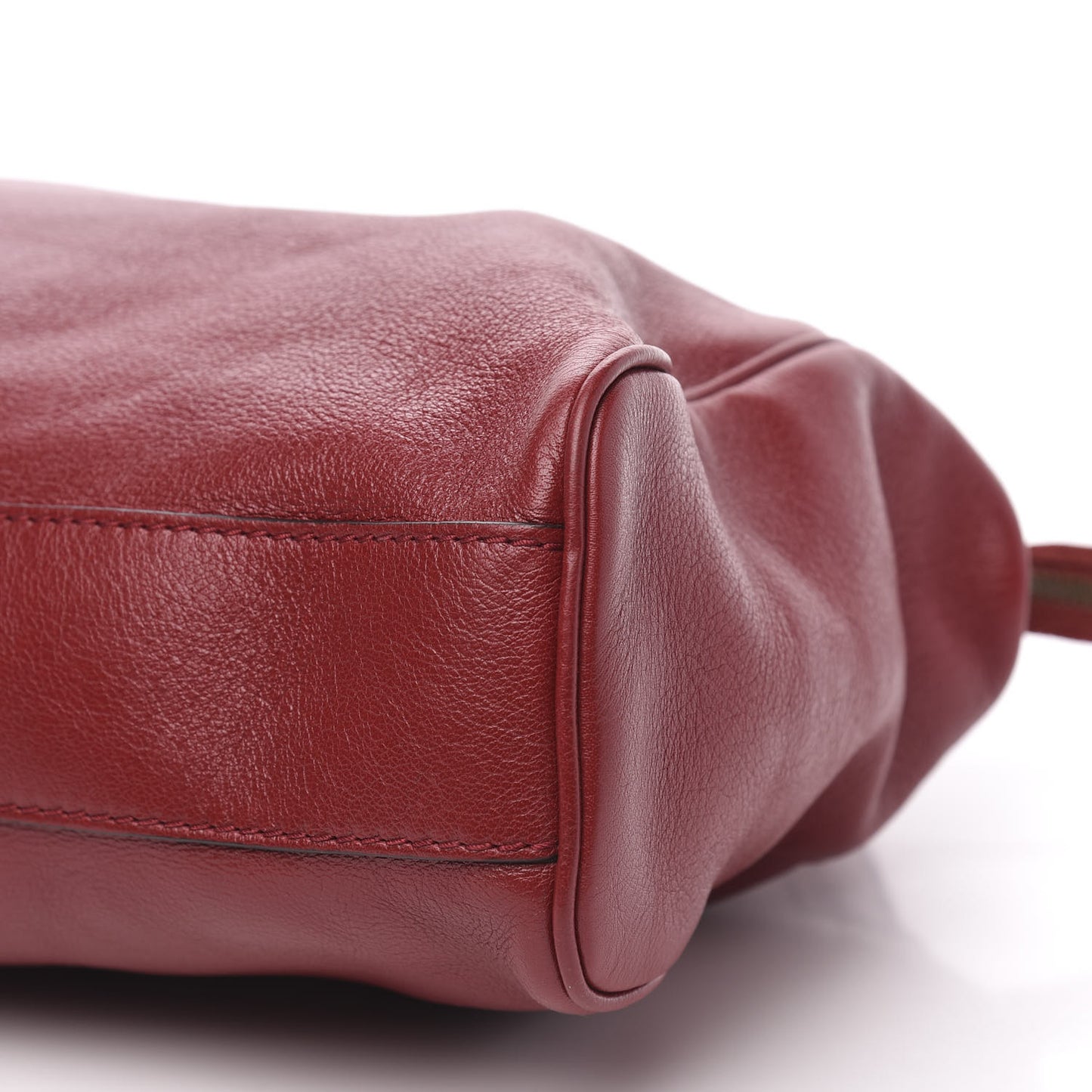 Calfskin Large Re(Belle) Top Handle Bag Red