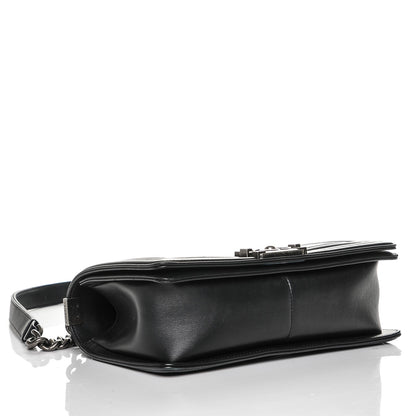 Chanel Calfskin Horizontal Quilted Medium Boy Flap Black 4 of 7