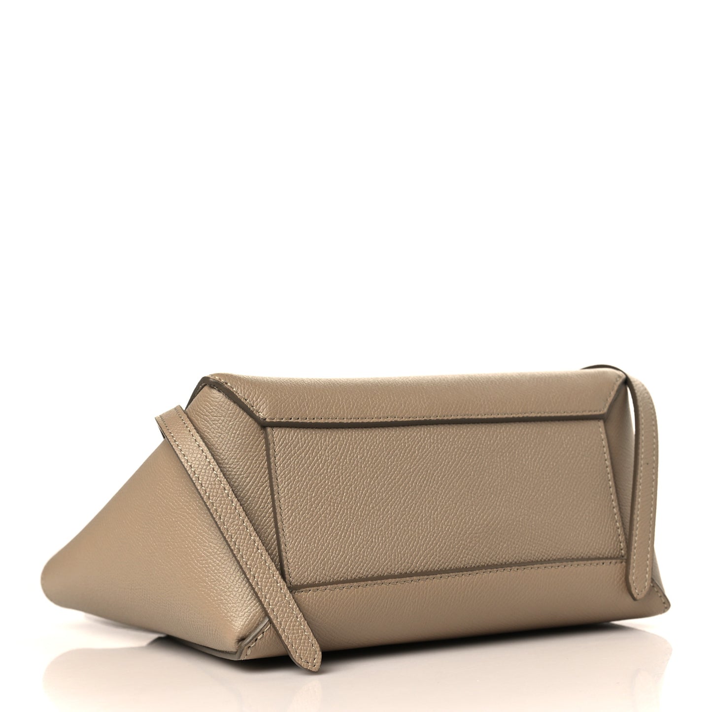 Grained Calfskin Nano Belt Bag Light Taupe