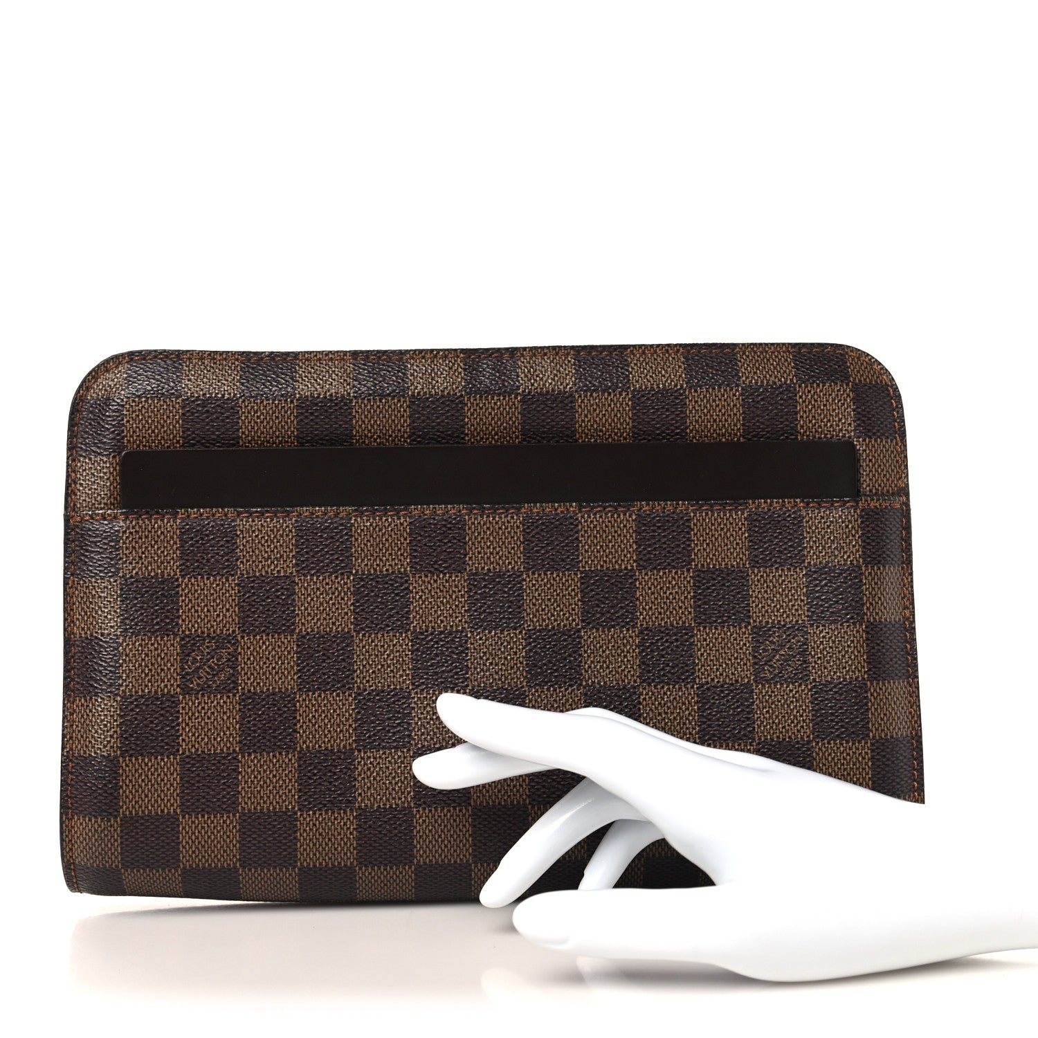 Louis Vuitton Damier Ebene Pochette Saint Louis Clutch 2 of 7