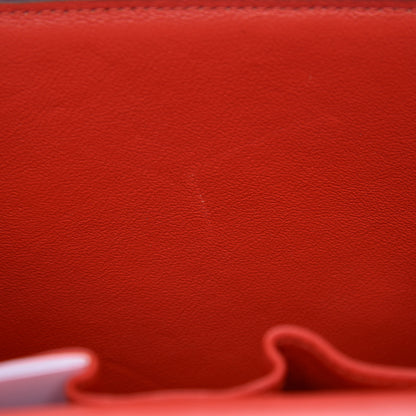 Celine Baby Grained Calfskin Medium Symmetrical Bag Vermillion 7 of 13