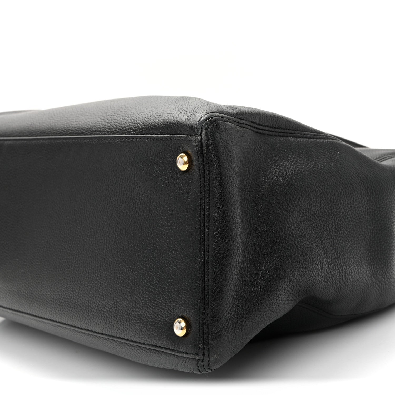 Chanel Calfskin Cerf Executive Shopper Tote Black 10 of 10