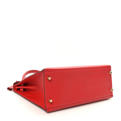 Hermes Epsom Kelly Sellier 32 Rouge Casaque 4 of 10