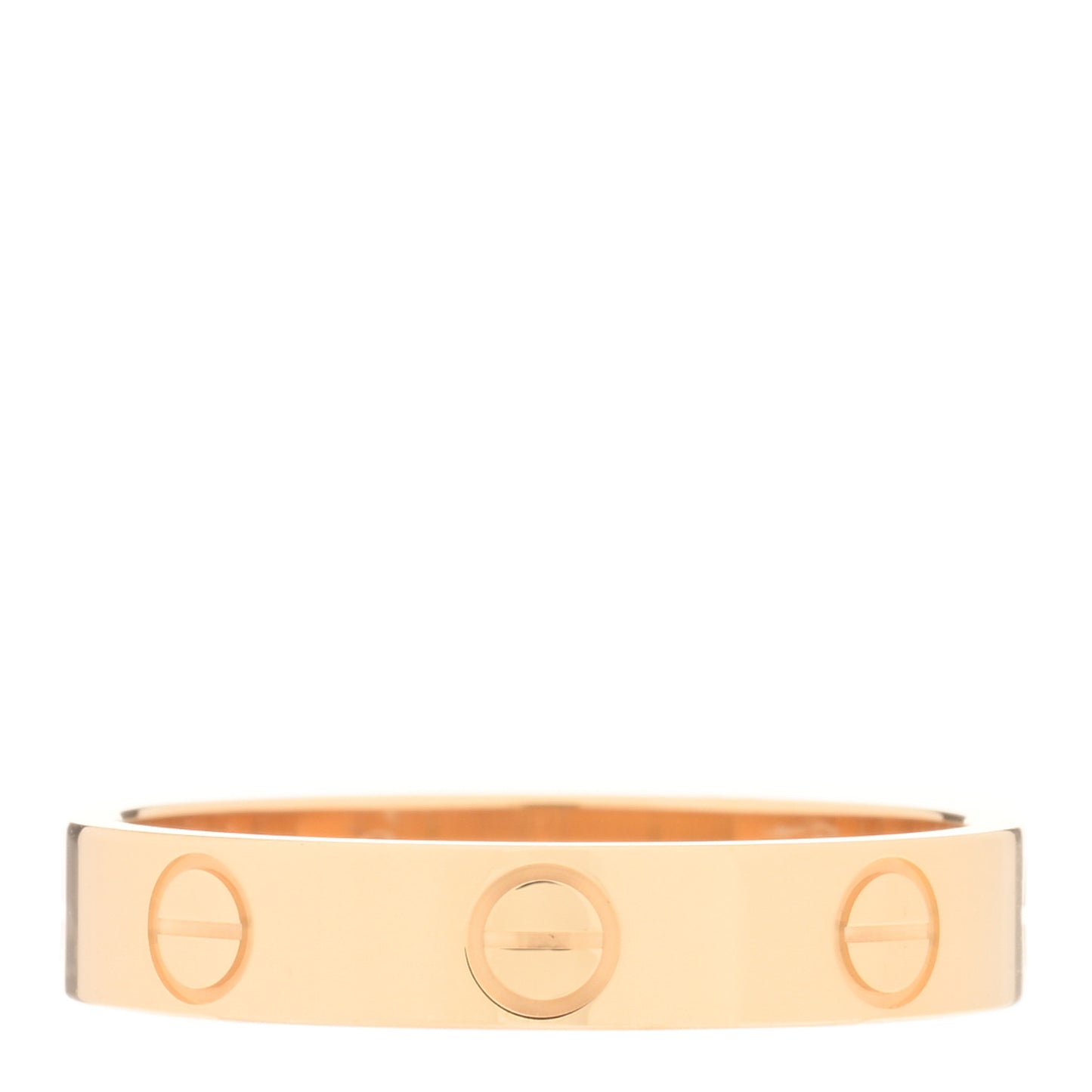 18K Yellow Gold 3.5mm LOVE Wedding Band Ring 52 6