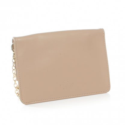 Valentino Garavani Leather Bow Chain Strap Beige 3 of 8