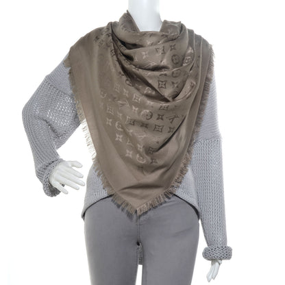 Louis Vuitton Silk Wool Monogram Shawl Verone 2 of 5