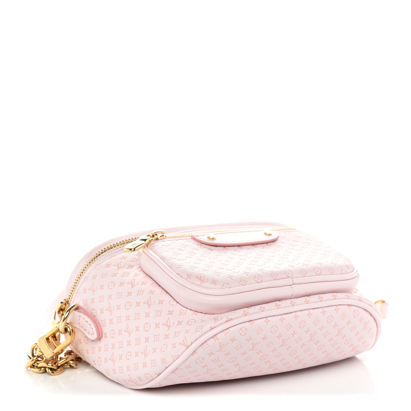 Calfskin Minigram Mini Bumbag  Light Bliss