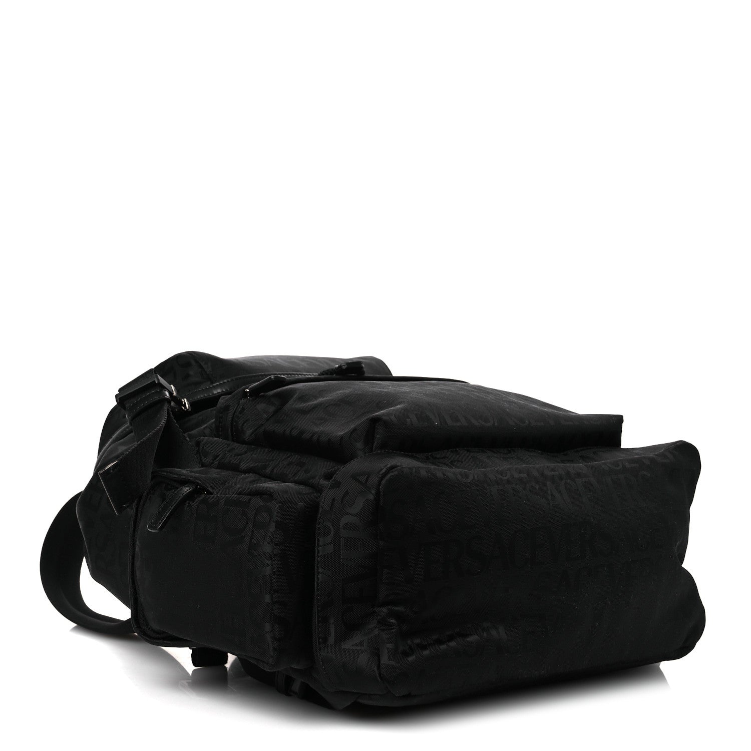 Versace Nylon Logo Neo Backpack Black 1804801 – FASHIONPHILE