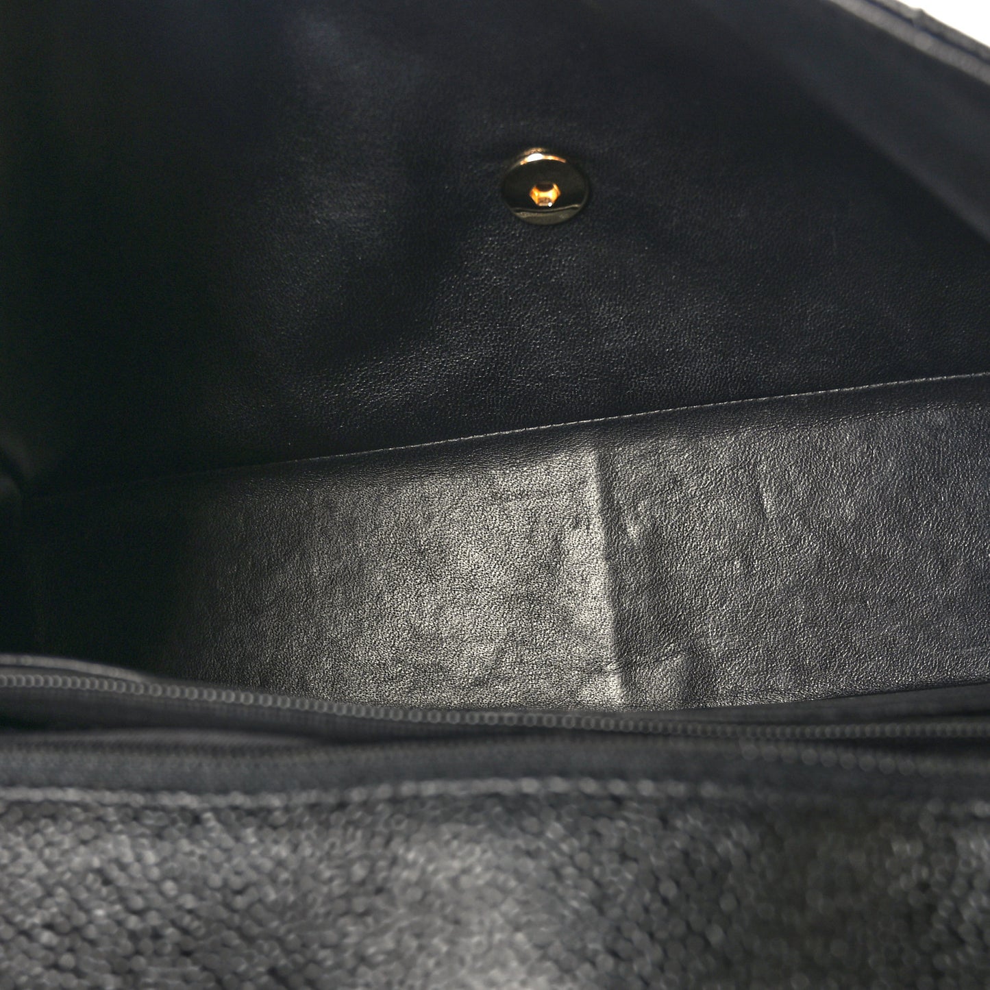 Caviar Quilted Jumbo Single Flap Black