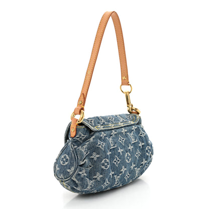 Louis Vuitton Monogram Denim Mini Pleaty Blue 3 of 13