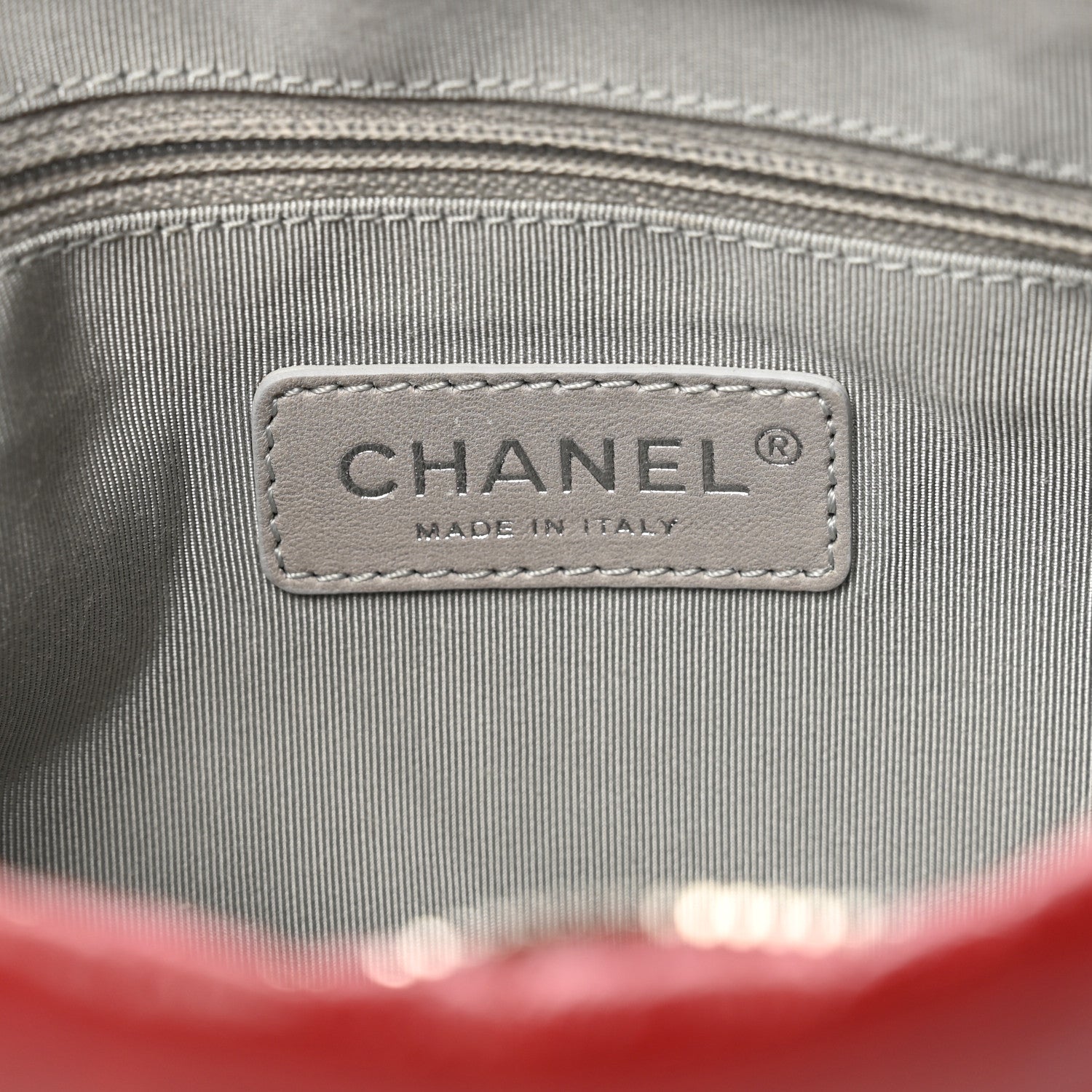 Chanel Calfskin On The Bund Pochette Dark Red 5 of 7