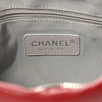 Chanel Calfskin On The Bund Pochette Dark Red 5 of 7
