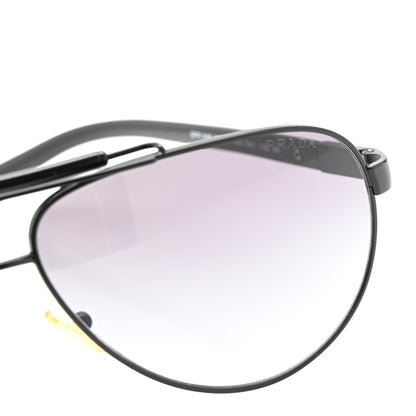 Prada Aviator Sunglasses SPR 54N Black 7 of 9
