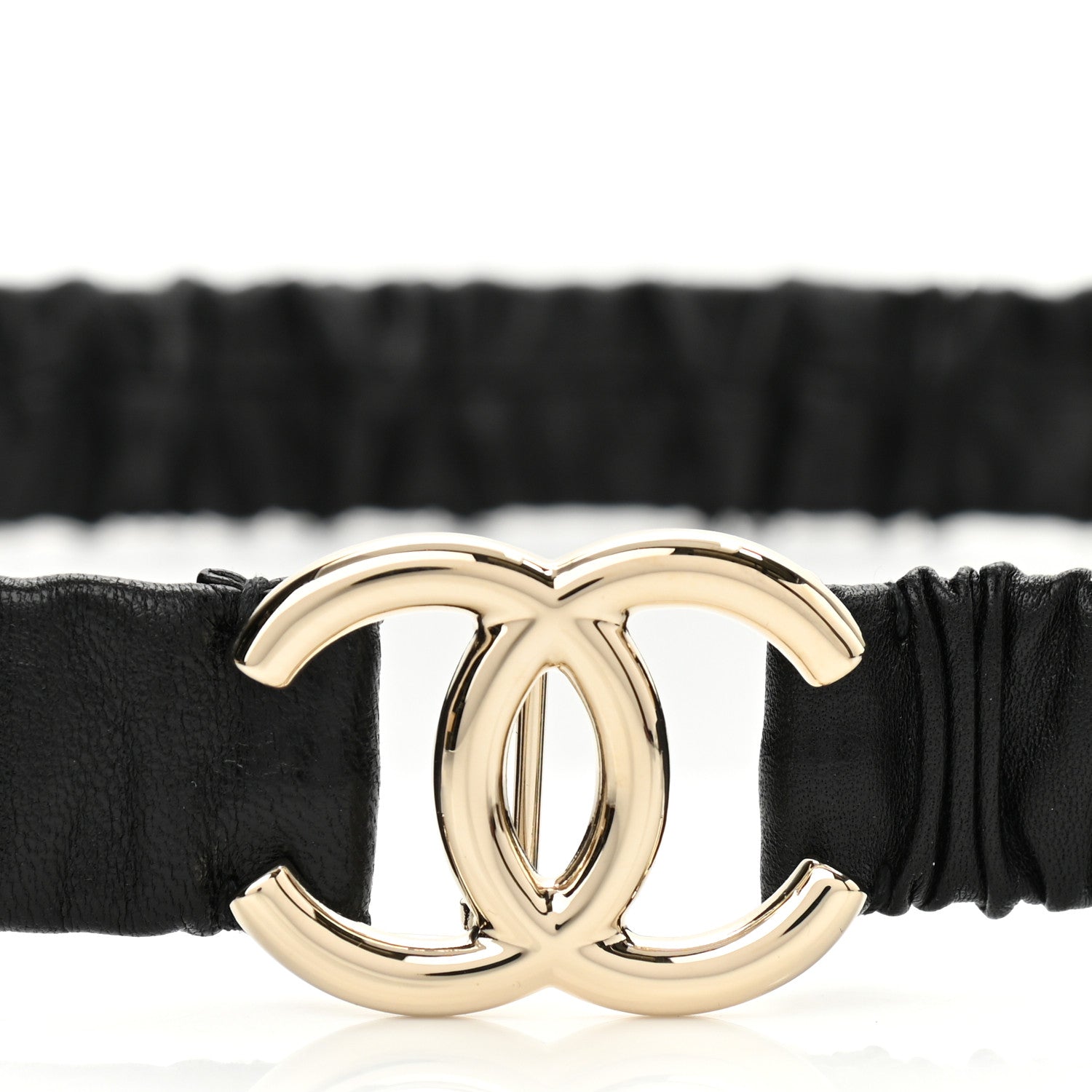 Chanel Calfskin CC Belt 90 36 Black 3 of 5