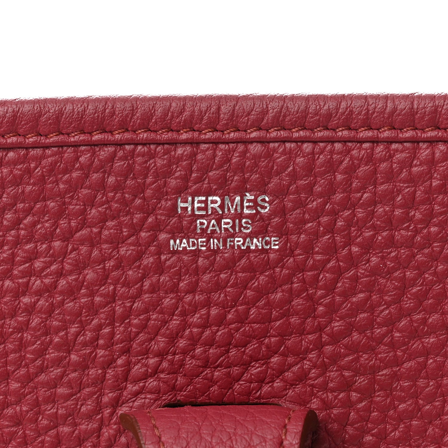 Hermes Taurillon Clemence Evelyne III PM Rubis 6 of 10